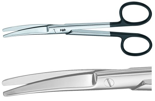 AE-BC927R, MAYO 	SUPERCUT SCISSORS 	CURVED 	145 mm, 5 3/4" 