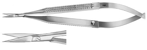 AE-FD012R, MICRO SCISSORS,SPRING TYPE STRAIGHT 120 mm, 4 3/4" 