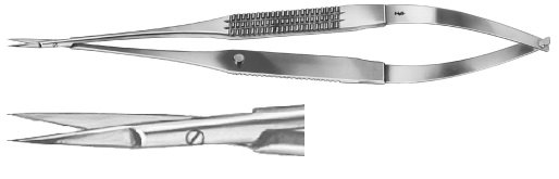 AE-FD022R, YASARGIL MICRO SCISSORS,SPRING TYPE STRAIGHT 185 mm, 7 1/4"