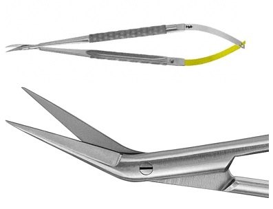 Micro Scissors (Spring Type) with flat handle – AUSTOS