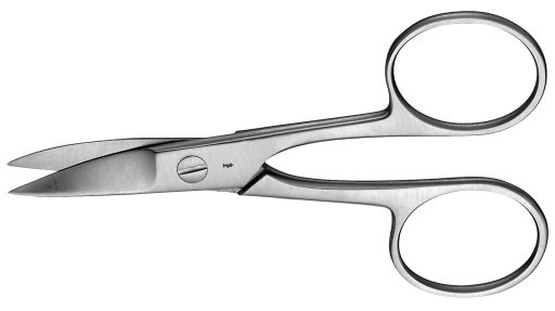 AE-HF019R, NAIL SCISSORS 	CURVED 	90 mm, 3 1/2" 