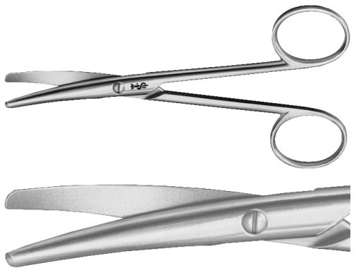 AE-OC430R, LANDOLT 	ENUCLEATION SCISSORS 	 	120 mm, 4 3/4" 
