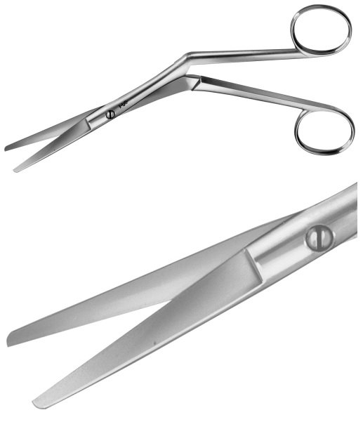 AE-OK351R, HEYMANN 	NASAL SCISSORS 	 	190 mm, 7 1/2" 
