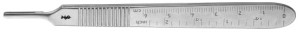 AE-BB074R, SCALPEL HANDLE, GRADUATION CM/INCH, FITTING NO. 3 FOR BLADES 10-15 AND 40, 42 125 mm, 5"