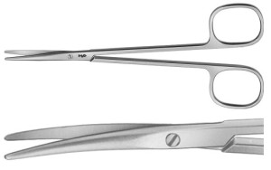 AE-BC023R, METZENBAUM DISSECTING SCISSORS CURVED 145 mm, 5 3/4"