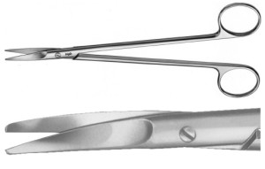 AE-BC635R, TOENNIS, DISSECTING SCISSORS, CURVED, DELICATE, 180 mm, 7 ...