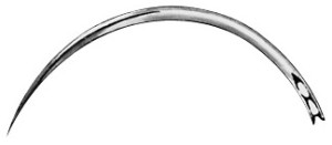 AE-BL111N, NEEDLE FIG. 11, CUTTING TO THE INNER SIDE, 0,80 x 34 MM, PAK = PACKAGE OF 12 PIECES