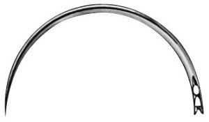 AE-BL254N, NEEDLE FIG. 4, CUTTING TO THE INNER SIDE, 1,40 x 45 MM, PAK = PACKAGE OF 12 PIECES