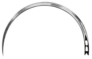 AE-BL321N, NEEDLE FIG. 1, ROUND BODY, 1,00 x 45 MM, PAK = PACKAGE OF 12 PIECES