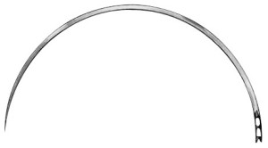 AE-BL540N, NEEDLE FIG. 0, ROUND BODY, 0,70 x 60 MM, INTESTINAL NEEDLE, PAK = PACKAGE OF 12 PIECES