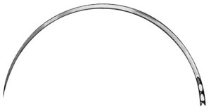 AE-BL541N, NEEDLE FIG. 1, ROUND BODY, 0,70 x 52 MM, INTESTINAL NEEDLE