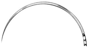 AE-BL542N, NEEDLE FIG. 2, ROUND BODY, 0,70 x 42 MM, INTESTINAL NEEDLE