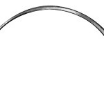 AE-BL612N, NEEDLE FIG. 2, CUTTING TO THE INNER SIDE, 0,60 x 24 MM, EYE NEEDLE