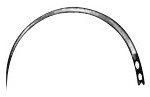 AE-BL613N, NEEDLE FIG. 3, CUTTING TO THE INNER SIDE, 0,60 x 19 MM, EYE NEEDLE
