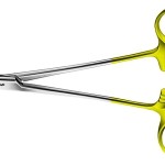 AE-BM009R, MASING DUROGRIP NEEDLEHOLDER ONE RING ANGLED, RECOMMENDED FOR SUTURE MATERIAL 4/0 - 6/0 130 mm, 5 1/8"