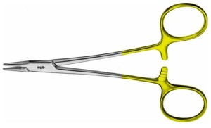 AE-BM014R, WEBSTER DUROGRIP NEEDLEHOLDER SMOOTH JAW, RECOMMENDED FOR SUTURE MATERIAL 9/0 - 11/0 125 mm, 5"