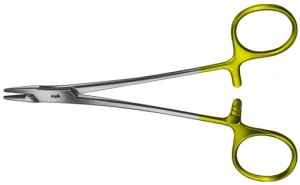 AE-BM016R, CRILE-WOOD DUROGRIP NEEDLEHOLDER RECOMMENDED FOR SUTURE MATERIAL 4/0 - 6/0 145 mm, 5 3/4"