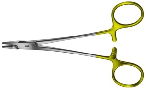 AE-BM017R, CRILE-WOOD DUROGRIP NEEDLEHOLDER RECOMMENDED FOR SUTURE MATERIAL 4/0 - 6/0 180 mm, 7"