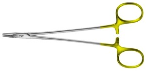 AE-BM033R, DE BAKEY DUROGRIP NEEDLEHOLDER VERY DELICATE, RECOMMENDED FOR SUTURE MATERIAL 4/0 - 6/0 165 mm, 6 1/2"