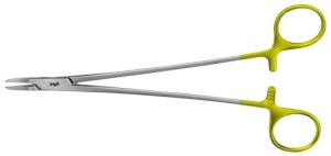 AE-BM047R, RYDER DUROGRIP NEEDLEHOLDER RECOMMENDED FOR SUTURE MATERIAL 4/0 - 6/0 265 mm, 10 1/2"