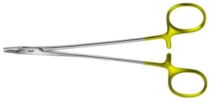 AE-BM064R, DE BAKEY DUROGRIP NEEDLEHOLDER VERY DELICATE, RECOMMENDED FOR SUTURE MATERIAL 6/0 - 10/0 210 mm, 8 1/4"