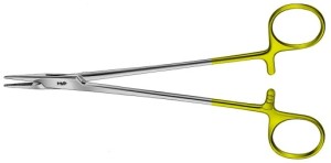 AE-BM069R, HEGAR-MAYO DUROGRIP NEEDLEHOLDER RECOMMENDED FOR SUTURE MATERIAL UP TO 3/0 300 mm, 12"