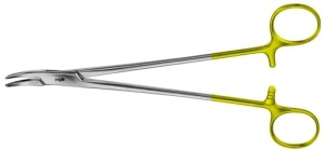 AE-BM084R, HEANEY DUROGRIP TC NEEDLEHOLDER CURVED, RECOMMENDED FOR SUTURE MATERIAL UP TO 3/0 260 mm, 10 1/4"