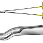 AE-BM105R, DUROGRIP TC NEEDLEHOLDER BAYONETT SHAPE, RECOMMENDED FOR SUTURE MATERIAL UP TO 3/0 275 mm, 10 3/4"