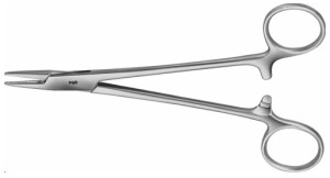 AE-BM220R, CRILE- WOOD NEEDLE HOLDER SOLID PATTERN 160 mm, 6 1/4"