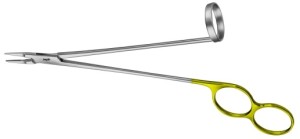 AE-BM310R, REIN-KUPKA DUROGRIP NEEDLE HOLDER ERGONOMIC HANDLE, WITHOUT LOCK, RECOMMENDED FOR SUTURE MATERIAL 6/0 - 10/0 190 mm, 7 1/2"