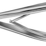 AE-BN754R, MICHEL APPLYING AND REMOVING FORCEPS 130 mm, 5 1/8"