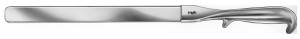 AE-BT773R, INTESTINAL SPATULA MALLEABLE, 30 MM 410 mm, 16"