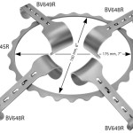 AE-BV649R, DENNIS-BROWNE ABDOMINAL RETRACTOR 2 BLADES ONLY, 40 x 40 MM