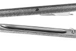 AE-FD247R, MICRO NEEDLE HOLDER WITH CATCH, CURVED 185 mm, 7 1/4"
