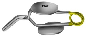 AE-FE014K, MÜLLER TEMPORARY VESSEL CLIP FOR VEIN, ANGLED, CLOSING PRESSURE 50G