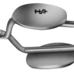 AE-FE024K, MÜLLER TEMPORARY VESSEL CLIP FOR ARTERY, ANGLED, CLOSING PRESSURE 80G