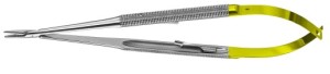 AE-FM218R, DIADUST MICRO NEEDLE HOLDER ROUND HANDLE, WITH CATCH, RECOMMENDED FOR SUTURE MATERIAL 4/0 AND SMALLER 180 mm, 7"