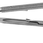 AE-FM228R, DIADUST MICRO NEEDLE HOLDER ROUND HANDLE, WITH CATCH, RECOMMENDED FOR SUTURE MATERIAL 4/0 AND SMALLER 200 mm, 8"