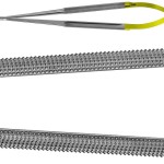 AE-FM531R, DIADUST MICRO NEEDLE HOLDER ROUND HANDLE, WITHOUT CATCH, RECOMMENDED FOR SUTURE MATERIAL 5/0 AND SMALLER 210 mm, 8 1/4"