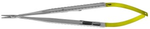 AE-FM550R, DIADUST MICRO NEEDLE HOLDER FLAT KNURLED HANDLE, WITH CATCH, RECOMMENDED FOR SUTURE MATERIAL 5/0 AND SMALLER 185 mm, 7 1/4"