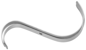 AE-MD077, HASSON S-RETRACTOR DOUBLE ENDED, 13MM 180 mm, 7"