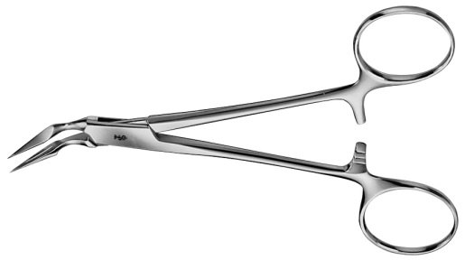 AE-BD993R, STIEGLITZ 	SPLINTER FORCEPS 	CURVED 	140 mm, 5 1/2" 