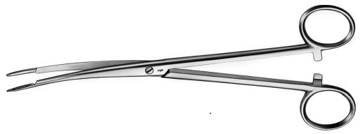AE-BF021R, DRESSING FORCEPS 	CURVED 	175 mm, 7" 