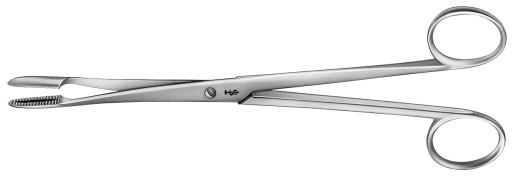 AE-BF041R, GROSS 	SPONGE FORCEPS 	CURVED, WITHOUT RATCHET 	200 mm, 8" 