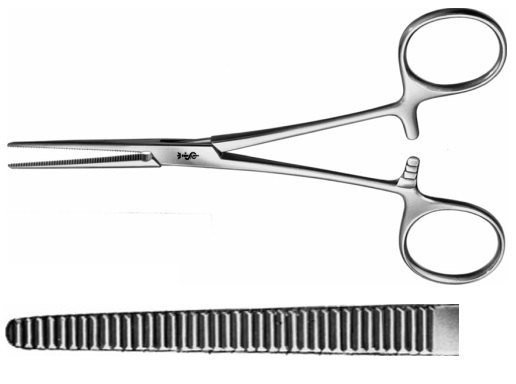 AE-BH422R, PEAN 	ARTERY FORCEPS 	STRAIGHT 	130 mm, 5 1/8"