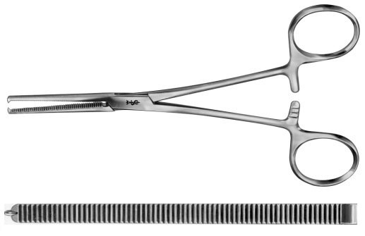 AE-BH652R, KOCHER-OCHSNER 	ARTERY FORCEPS 	STRAIGHT, 1 x 2 TEETH 	260 mm, 10 1/4"