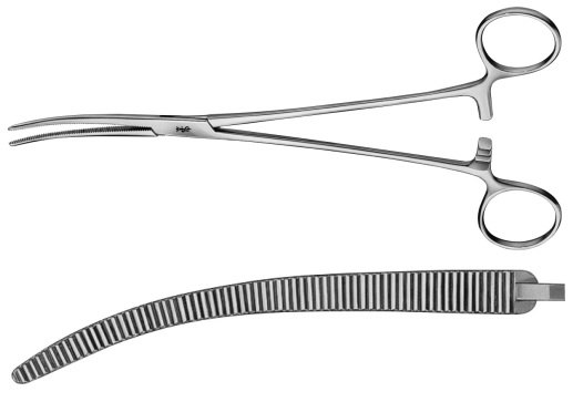 AE-BH814R, ROBERTS ARTERY FORCEPS CURVED 225 mm, 9"