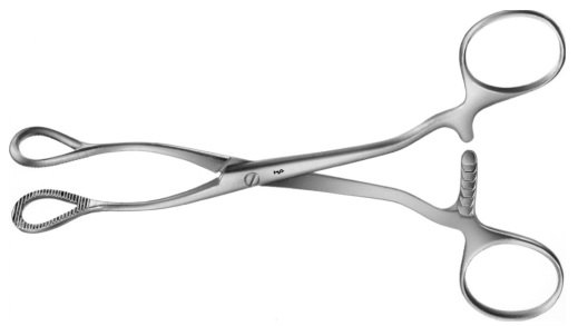 AE-BH908R, COLLIN 	SPONGE HOLDING-, ORGAN- AND TISSUE GRASPING FORCEPS 	HEART-SHAPED 	160 mm, 6 1/4" 