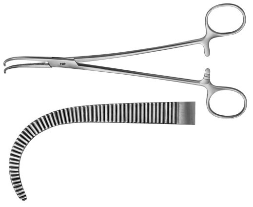 AE-BH951R, NEGUS 	TONSIL FORCEPS 	CURVED 	190 mm, 7 1/2" 