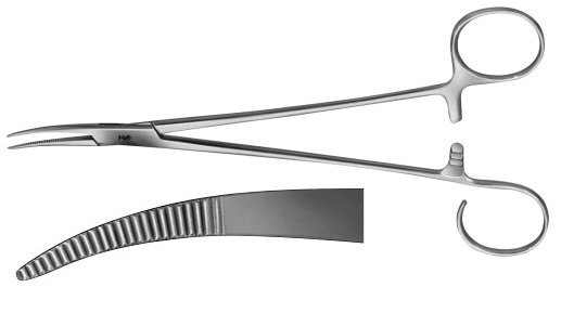 AE-BH961R, SCHNIDT 	TONSIL FORCEPS 	CURVED 	185 mm, 7 1/4" 